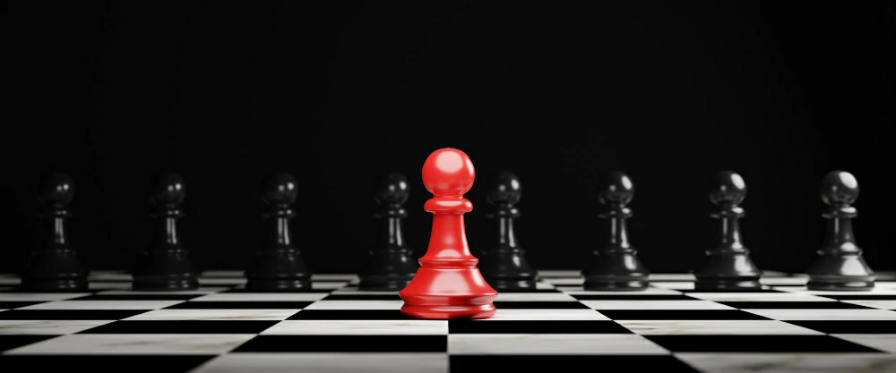 red-pawn-chess-stepped-out-line-leading-black-chess-show-different-thinking-ideas-business-Google ads are expensive technology-change-disruption-new-normal-concept