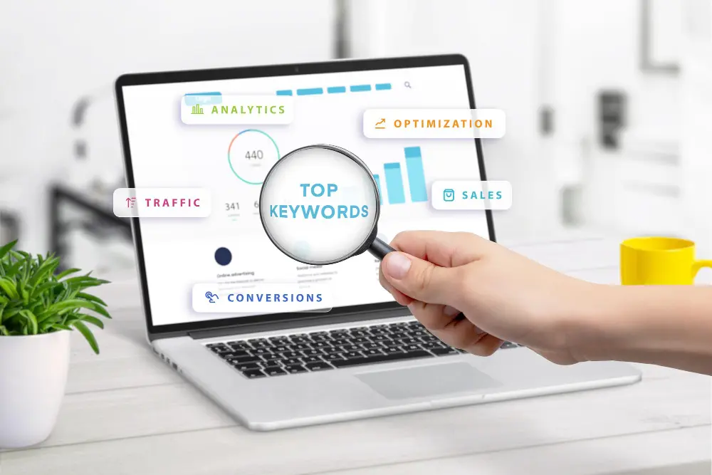 SEO Audit Dubai keyword analysis and website optimization dashboard