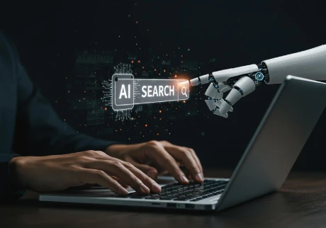 SEO Best Practices for AI Search showing AI powered search optimization